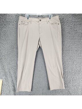 J. Hilburn Pants Mens 40x27 SLL Tan Mid Rise Slim Fit